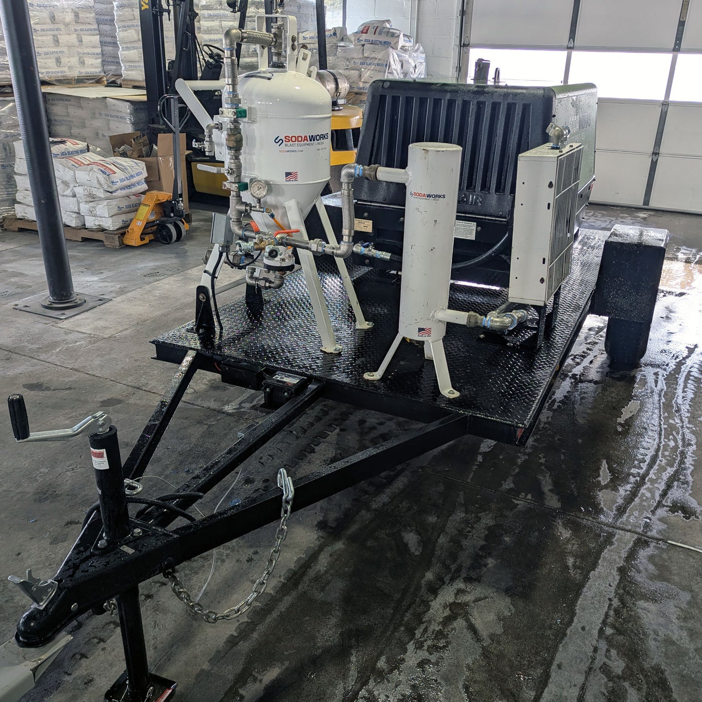 Pre Owned 2016 Soda Works Mobile System 185 CFM (201608220005, 350 Hours)