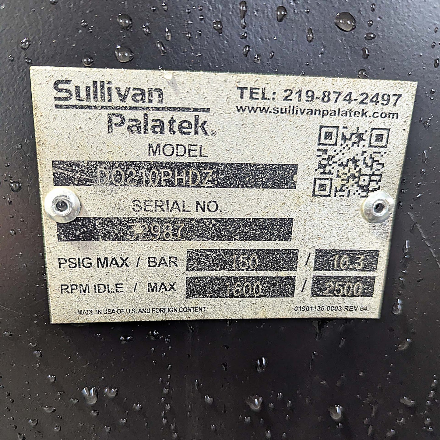 Pre Owned 2015 Soda Works Mobile System 210 CFM (32987, 875 Hours)