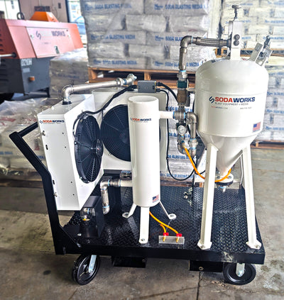 Cart Mounted Soda Blasting System Advanced Kit by Soda Works