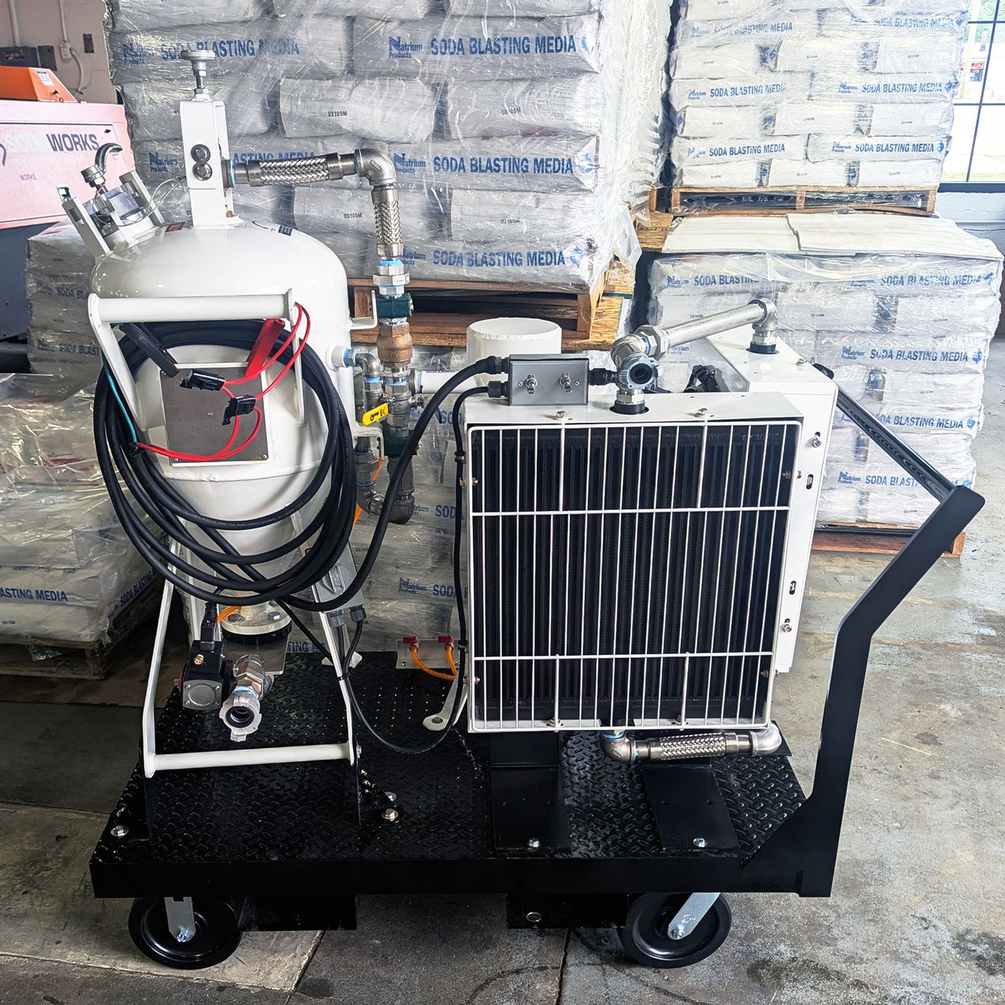 Cart Mounted Soda Blasting System Advanced Kit by Soda Works
