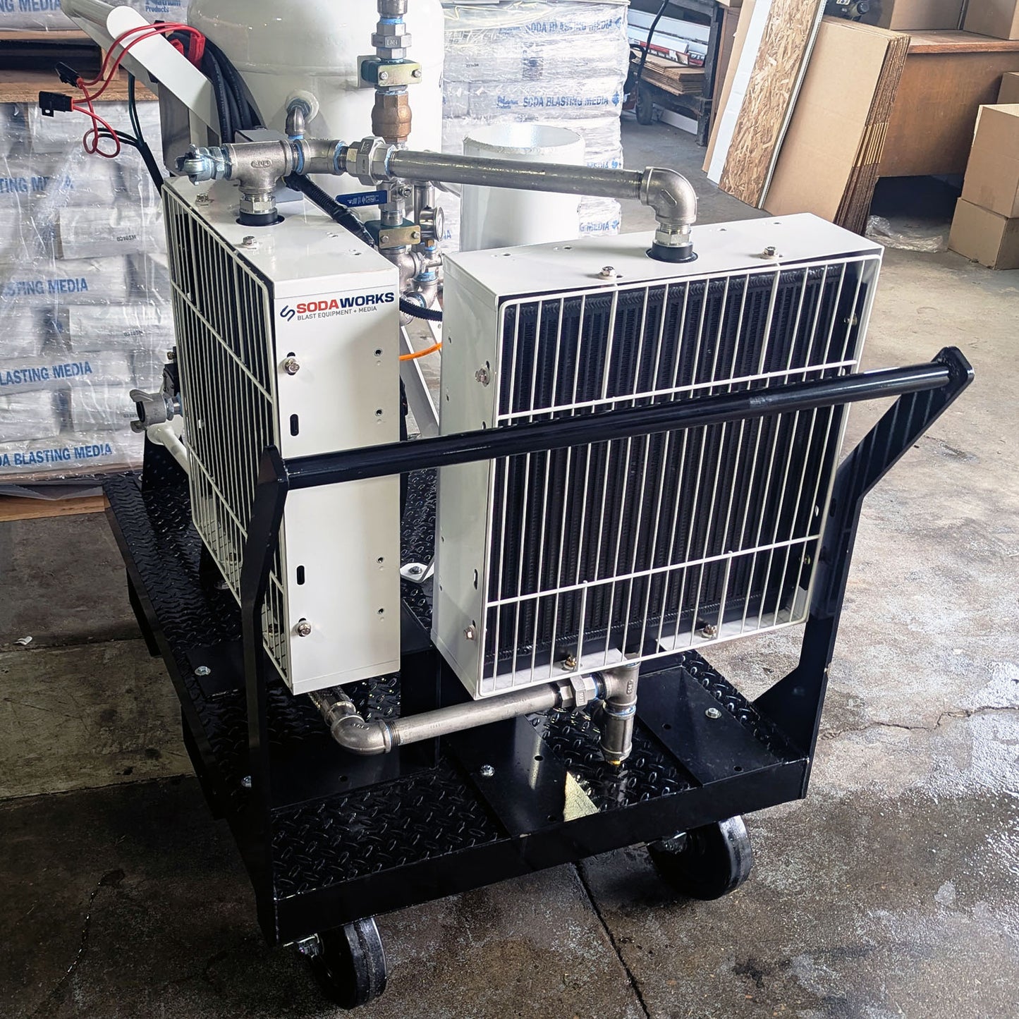 Cart Mounted Soda Blasting System Advanced Kit by Soda Works